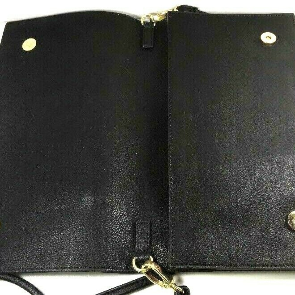 Betsey Johnson Slim Black Faux Leather Crossbody - Picture 6 of 8